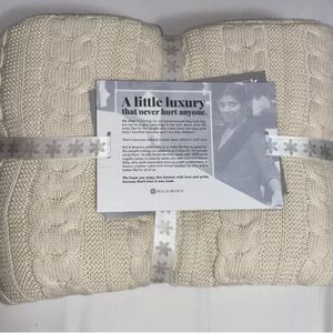 Boll & Branch throw, super comfy!